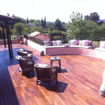 Terrasse en caillebotis Ipê 39x606x2200