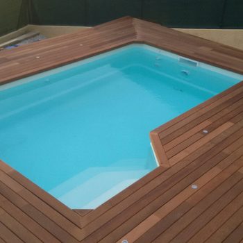 Tour de jacuzzi en Ipê lisse